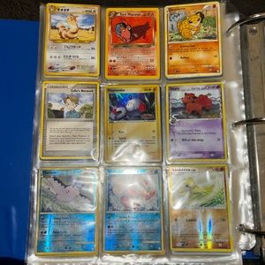 18 Pokémon cards . Reverse holo. Front and back